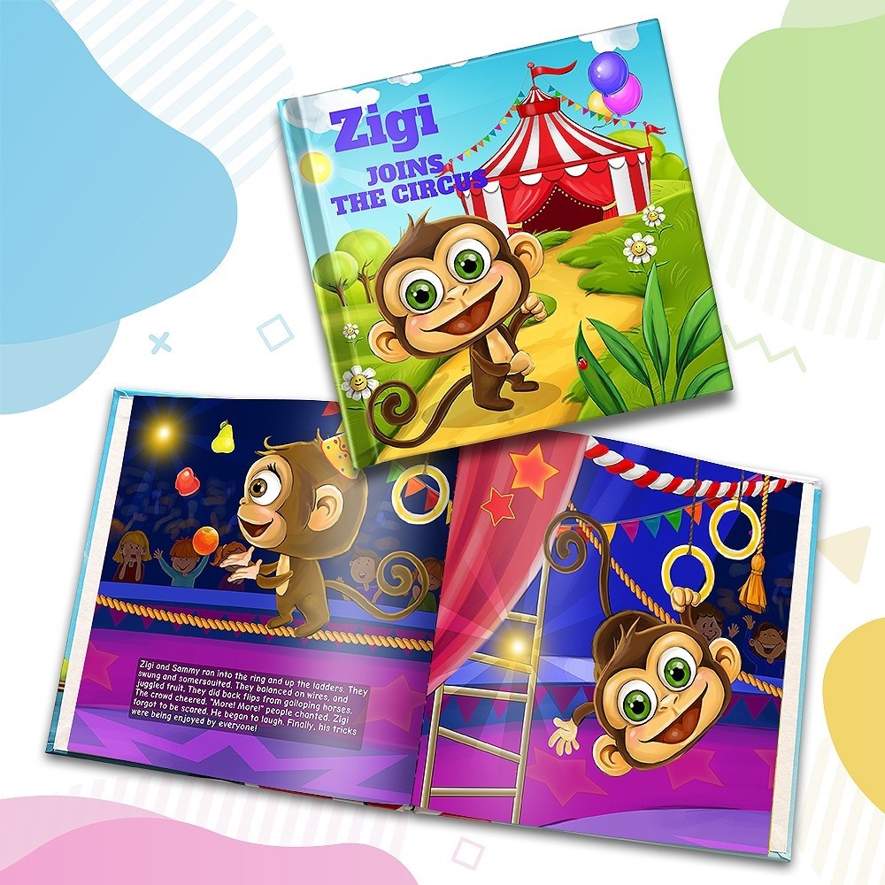 "Joins the Circus" Personalised Story Book