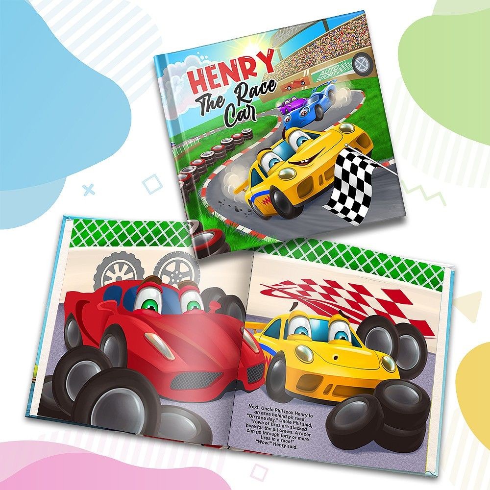 "The Race Car" Personalised Story Book
