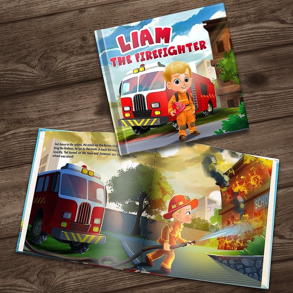 "The Firefighter" Personalised Story Book - enBase
