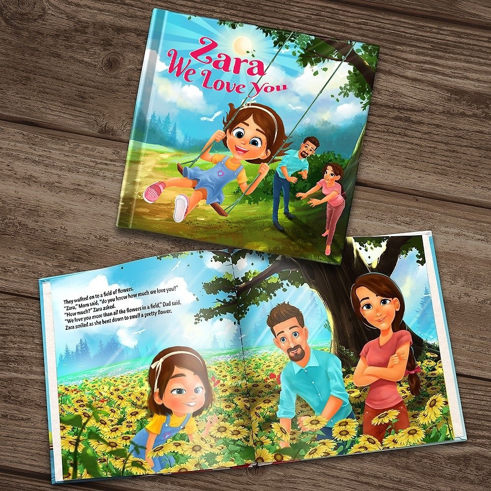 "We Love You" Personalised Story Book - enBase