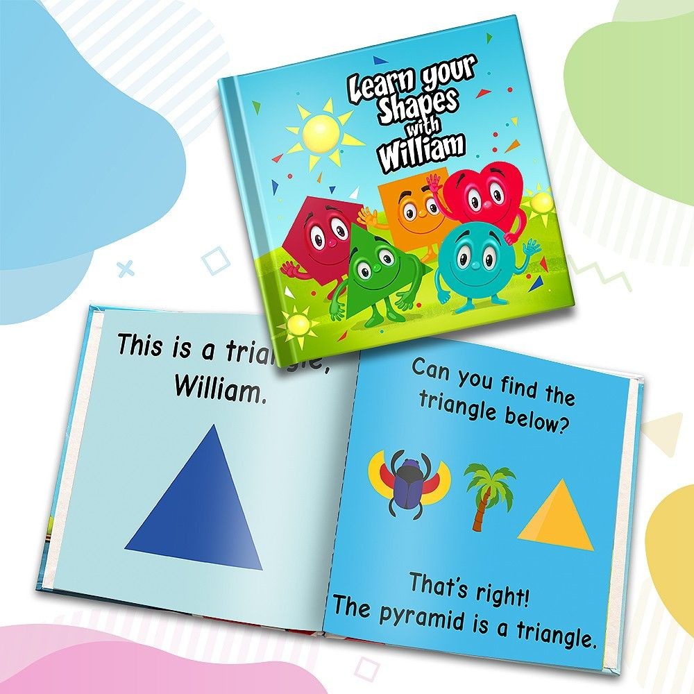 "Learn Your Shapes" Personalised Story Book