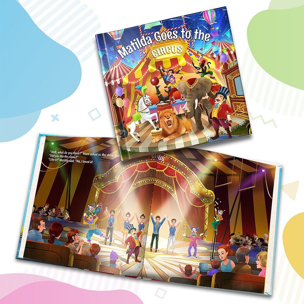 "Goes to the Circus" Personalised Story Book