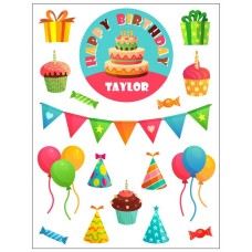 Birthday Cake Birthday Sticker Pack