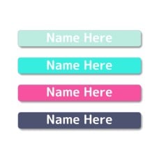 Dazzling Mini Name Labels