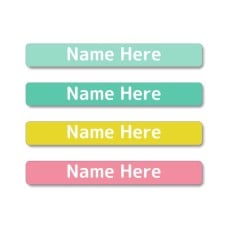 Pastels Mini Name Labels