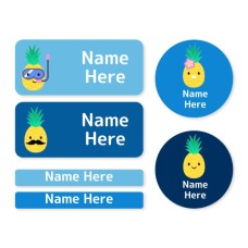 Pineapple Mixed Name Label Pack