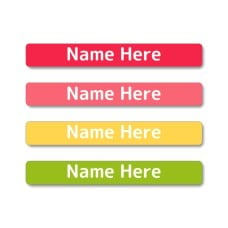 Tropical Mini Name Labels