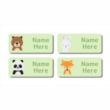 Woodland Animals Rectangle Name Labels