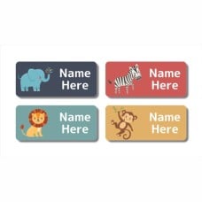 Zoo Animals Rectangle Name Labels