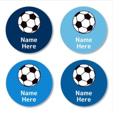 Soccer Ball Round Name Label