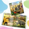 "Goes on Safari" Personalised Story Book - enHC